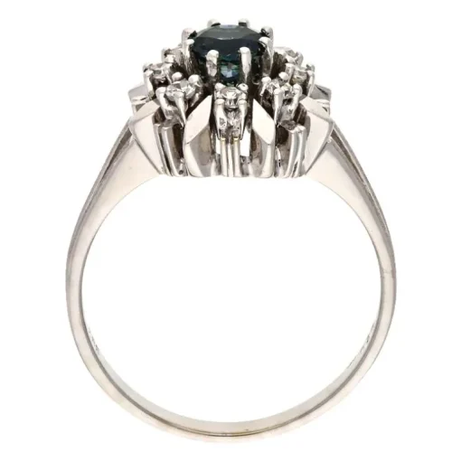 Edelstein-Ring Weißgold