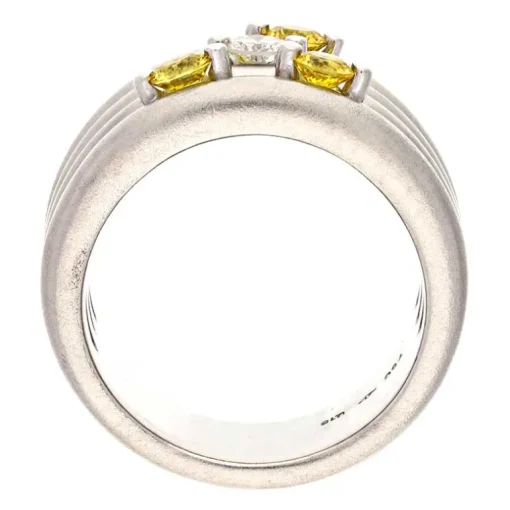 Edelstein-Ring Weißgold