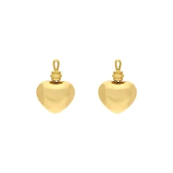Einhänger für Ohrstecker 'Herzen' Gelbgold