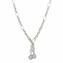 Glas-Kette Silber