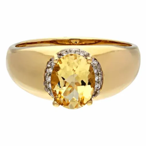 Goldberyll-Ring Gelbgold