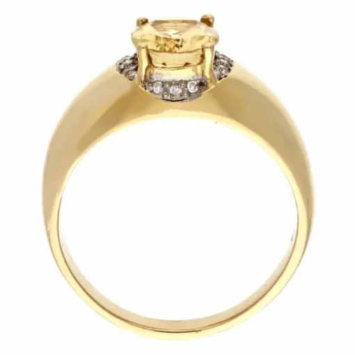 Goldberyll-Ring Gelbgold