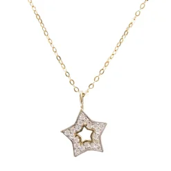 Halsschmuck 'Stern' Gelbgold
