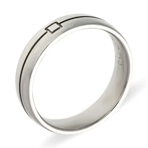 Herrenring Weißgold