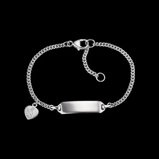 Herzengel ID-Armband Silber