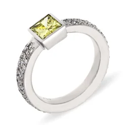 Hochwertiger Diamantring 750er Weißgold