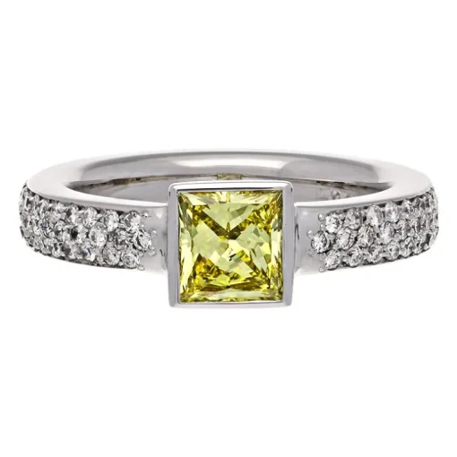 Hochwertiger Diamantring 750er Weißgold