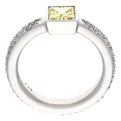 Hochwertiger Diamantring 750er Weißgold