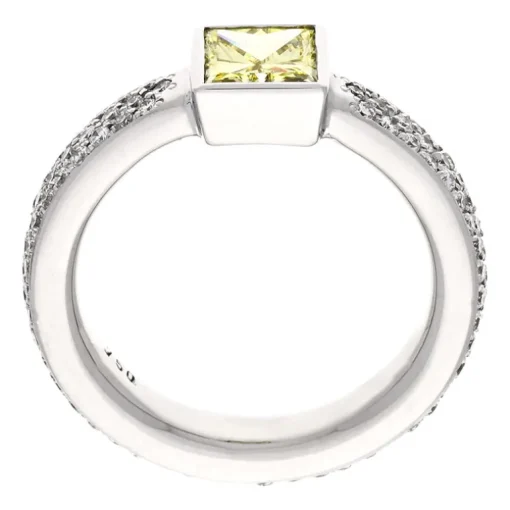 Hochwertiger Diamantring 750er Weißgold