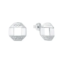 JOOP! Zirkonia-Ohrstecker Silber, rhodiniert