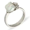 Keshi-Ring Weißgold