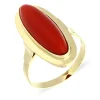 Korall-Ring Gelbgold