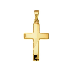 Kreuz-Anhänger Gelbgold
