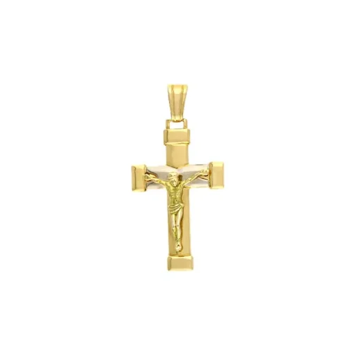 Kreuz-Anhänger Gelbgold