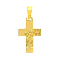 Kreuz-Anhänger Gelbgold