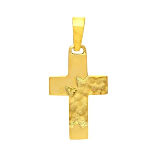 Kreuz-Anhänger Gelbgold