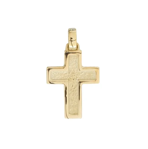 Kreuz-Anhänger Gelbgold