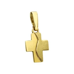 Kreuz-Anhänger Gelbgold