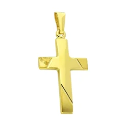 Kreuz-Anhänger Gelbgold