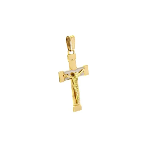 Kreuz-Anhänger Gelbgold