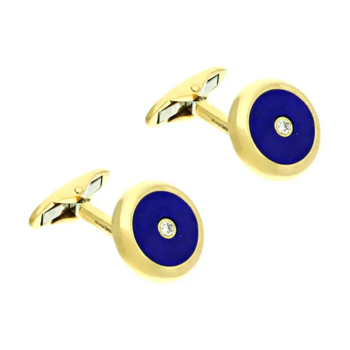 Lapislazuli-Manschettenknöpfe Gelbgold