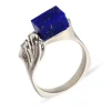 Lapislazuli-Ring Weißgold