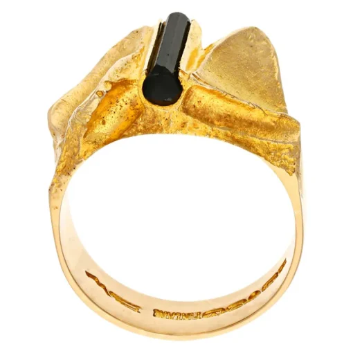 Lapponia Turmalin-Ring 'Illusion' Björn Weckström 1970 Gelbgold