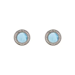 Larimar-Ohrstecker Silber
