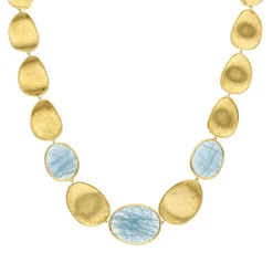 Marco Bicego Aquamarin-Collier Gelbgold