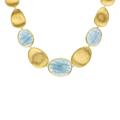 Marco Bicego Aquamarin-Collier Gelbgold