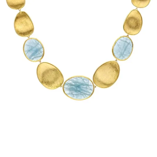 Marco Bicego Aquamarin-Collier Gelbgold