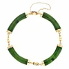 Nephrit-Jade Armband Gelbgold