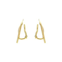 Ohrclips Gelbgold