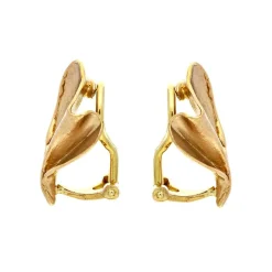 Ohrclips Gelbgold