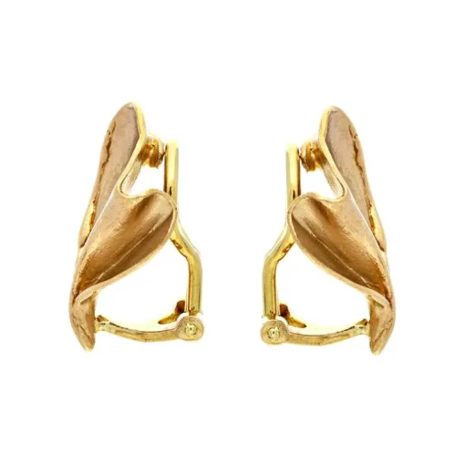 Ohrclips Gelbgold