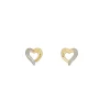 Ohrschmuck 'Herz' Gelbgold