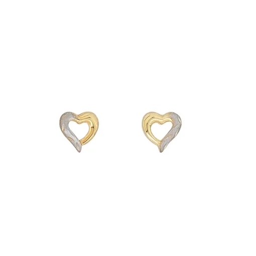 Ohrschmuck 'Herz' Gelbgold
