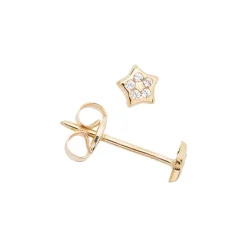 Ohrschmuck 'Stern' Gelbgold