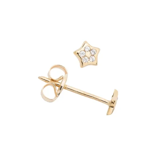 Ohrschmuck 'Stern' Gelbgold
