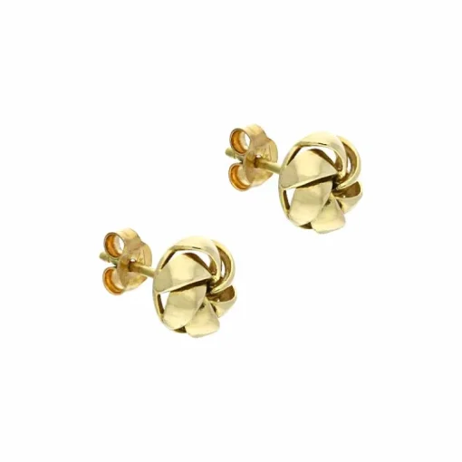 Ohrstecker 'Knoten' Gelbgold