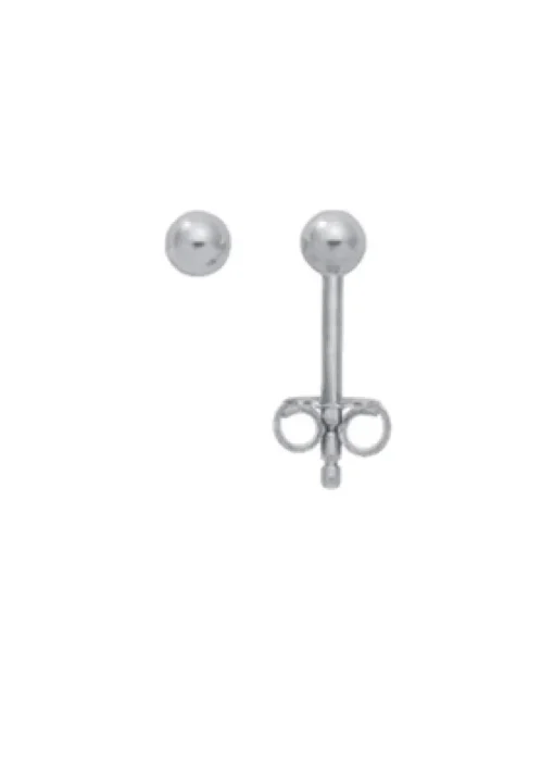 Ohrstecker "Kugel" 3mm in 925 Sterlingsilber