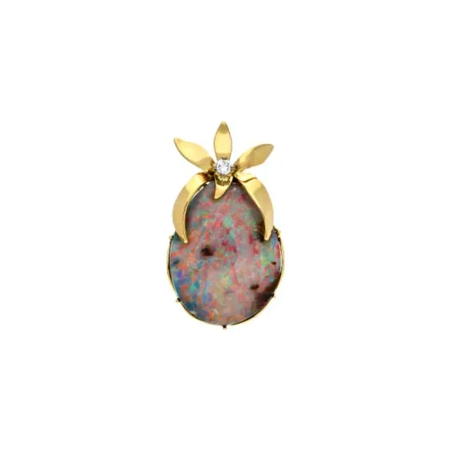 Opal-Anhänger Gelbgold