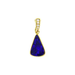 Opal-Anhänger Gelbgold
