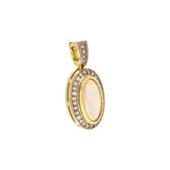 Opal-Anhänger Gelbgold