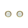 Opal-Ohrstecker Gelbgold