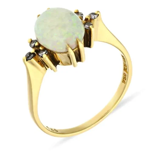 Opal-Ring Gelbgold