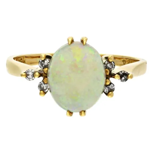 Opal-Ring Gelbgold