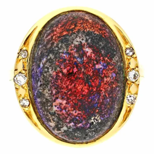 Opal-Ring Gelbgold