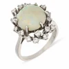 Opal-Ring Weißgold