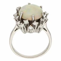 Opal-Ring Weißgold